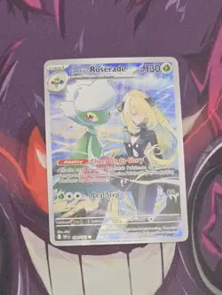 Pokemon TCG Cynthias Roserade Illustration Rare SV10: Destined Rivals 184/182 NM - Image 2