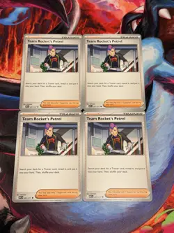 4X Team Rocket's Petrel 207/217 Playset Pokemon Ascended Heroes TCG - Image 1