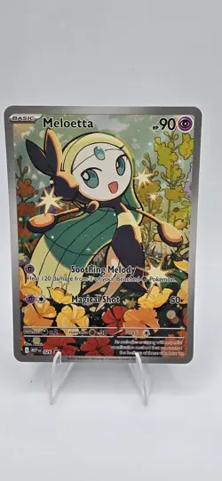 Pokemon Meloetta 026 Illustration Rare Promo Pokemon Mega Evolution NM Sku2 - Image 1