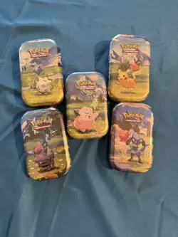 Pokemon Ascended Heroes Mini Tin Complete Set of 5 Full Artwork (Factory Sealed) - Image 1