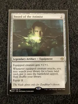 Magic The Gathering MTG - Sword of the Animist - The List Reprints - Image 1