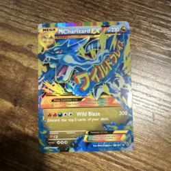 Pokemon TCG M Charizard EX Mega Evolution Full Art Ultra Rare Holo Flashfire 69… - Image 1