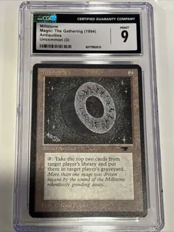 MTG Millstone Antiquities Magic The Gathering 1994 CGC 9 Mint Graded - Image 1