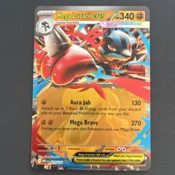 Mega Lucario Ex 077/132 - Mega Evolution - [Mint] Pack Fresh. Pokemon TCG - Image 1