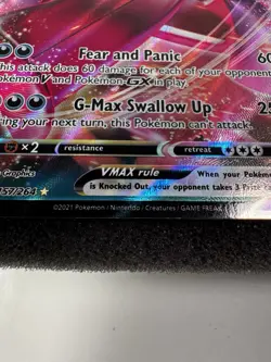 Pokemon TCG Gengar VMAX Ultra Rare Holo 157/264 2021 Fusion Strike NM - Image 4