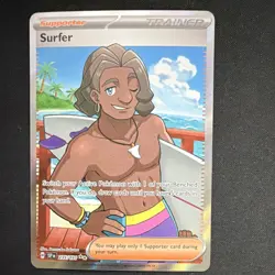 Surfer 235/191 Sv08: Surging Sparks Ultra Rare Holo Pokemon - Image 1