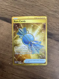 🔥 Rare Candy 256/198 Pokemon Scarlet & Violet Base Set Hyper Rare Gold Holo NM - Image 1