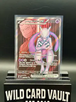 Pokemon TCG Team Rockets Mewtwo EX 213/182 Full Art Destined Rivals English - Image 1