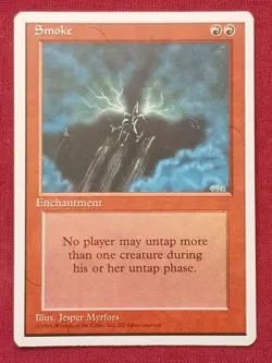 Magic The Gathering 4TH EDITION SMOKE red card MTG FOURTH - Image 1