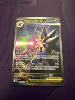 Mega Starmie EX Holo Stage 1 Pokemon TCG Card 118/088 Water Type English - Image 1