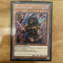 YuGiOh Don Zaloog SGX1-ENI04 1st Edition Secret Rare Speed Duel Konami - Image 1
