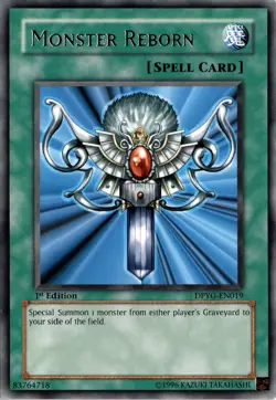 Monster Reborn Rare Normal Spell 1st Edition Duelist Pack: Yugi Yugioh - Image 1