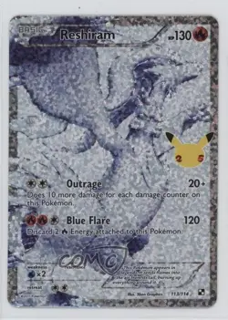 Reshiram (Black & White) Pokemon Celebrations Classic Collection #113/114 - Image 1