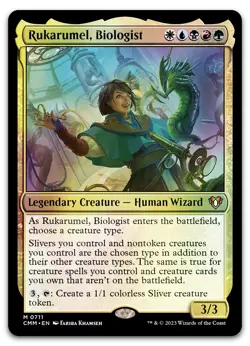 Rukarumel, Biologist #711 (Foil) (NM) Commander Masters CMM Magic MTG - Image 1