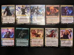 Lot of 10 MTG Magic the gathering planeswalkers - Mythic Rares - Borderless NM - Image 1