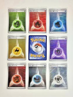 Pokemon Black Bolt & White Flare HORIZONTAL HOLO Basic Energy Complete Set of 8 - Image 1