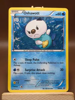 HP SWIRL Oshawott - Promo Black and White Holo Promo BW08 - Image 1