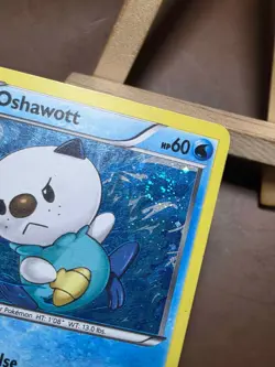 HP SWIRL Oshawott - Promo Black and White Holo Promo BW08 - Image 4