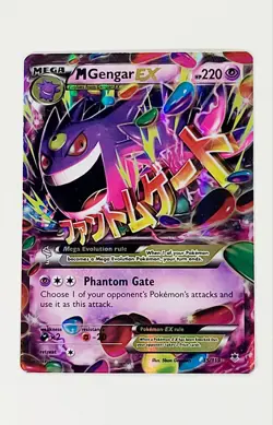 Pokemon Mega M Gengar EX Holo Card 35/119 Phantom Forces XY - Image 1