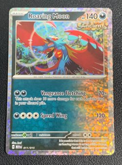 Roaring Moon 011/015 Mcdonald’s Holo Rare Promo 2024 Pokemon TCG Card NM - Image 1