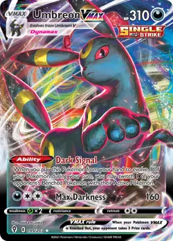 Umbreon VMAX 95/203 Holo Rare VMAX Evolving Skies Pokemon Cards - Image 1