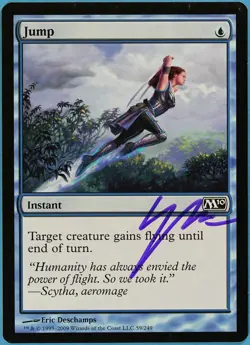 Jump Magic 2010 / M10 NM Blue Common Artist Signed MTG CARD (ID# s1880) ABUGames - Image 1