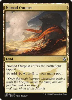 Nomad Outpost Khans of Tarkir NM Land Uncommon MAGIC GATHERING CARD ABUGames - Image 1