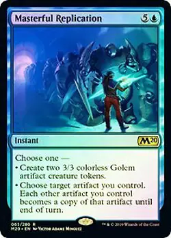Masterful Replication FOIL Core Set 2020 / M20 NM Blue Rare MAGIC CARD ABUGames - Image 1