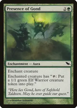 Presence of Gond Shadowmoor PLD Green Common MAGIC GATHERING CARD ABUGames - Image 1