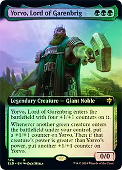 Yorvo, Lord of Garenbrig (Extended Art) FOIL Throne of Eldraine NM CARD ABUGames - Image 1