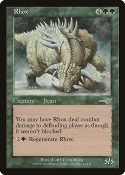 Rhox Nemesis PLD Green Rare MAGIC THE GATHERING MTG CARD ABUGames - Image 1