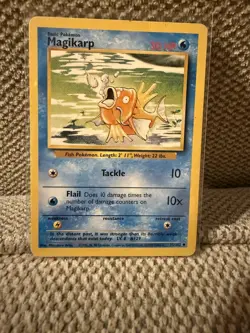Magikarp Base Set 35/102 Uncommon Pokemon Card Unlimited Edition - Image 1