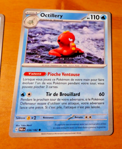 POKEMON FAILLE PARADOXE CARD CARTE OCTILLERY 034/182 PAR FR JCC MINT - Image 1