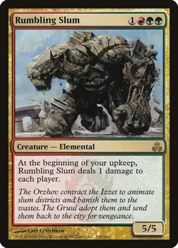 Rumbling Slum Guildpact PLD Red Green Rare MAGIC THE GATHERING CARD ABUGames - Image 1