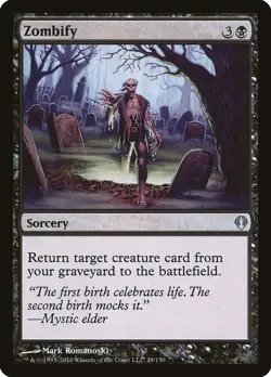 Zombify Archenemy NM Black Uncommon MAGIC THE GATHERING MTG CARD ABUGames - Image 1