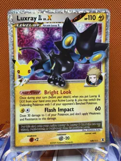 Luxray GL LV X 109/111 Holo Celebrations Classic Collection Pokemon Card NM 1593 - Image 1