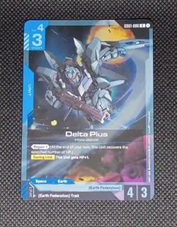 Gundam Card Game Singles GD01-006 R Delta Plus New Type Rising - Image 1