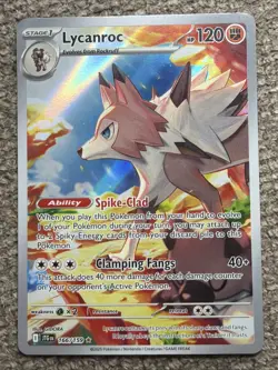 Lycanroc Illustration Rare Card 166/159 Journey Together - Image 1