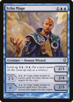Echo Mage Commander 2013 NM Blue Rare MAGIC THE GATHERING MTG CARD ABUGames - Image 1