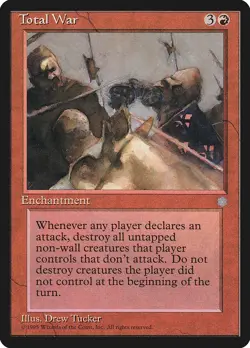 Total War Ice Age HEAVILY PLD Red Rare MAGIC THE GATHERING MTG CARD ABUGames - Image 1
