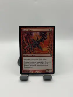 MTG, Heart Sliver FOIL 7 HP/Damaged Premium Deck Series: Slivers Foil - Image 1