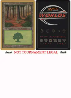 Forest (Odyssey 347 - Brian Kibler - 2002) World Championship NM CARD ABUGames - Image 1