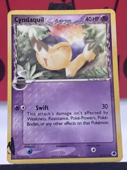 Cyndaquil 45/101 Dragon Frontiers Pokemon TCG Regular Common 2006 MP - Image 3