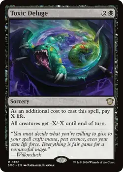 x1 Toxic Deluge R MTG Commander: Secrets of Strixhaven M/NM, English - Image 1