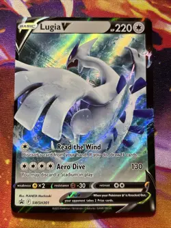 Lugia V SWSH301 SWSH: Sword & Shield Promo Card Holo LP+ Pokemon Nintendo TCG - Image 1