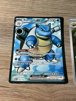 Blastoise EX Omanyte Pokemon TCG MEW Set 2023 184/165 180/165 Lot of 2 - Image 1
