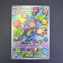 Pokemon TCG | Ambipom 107/094 Phantasmal Flames Illustration Rare | Near Mint - Image 3