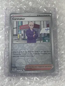 Caretaker NM 144/167 Reverse Holo Scarlet Violet Twilight Masquerade Pokemon - Image 1