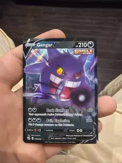 Gengar V 156/264 Swsh08: Fusion Strike Holo Pokemon Card - Nm - Image 1