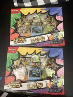 (2) LOT Pokemon Ascended Heroes First Partners Deluxe Pin Collection Sealed Box - Image 1